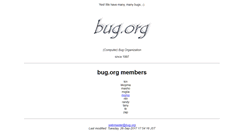 Desktop Screenshot of bug.org