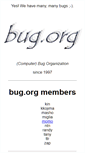 Mobile Screenshot of bug.org